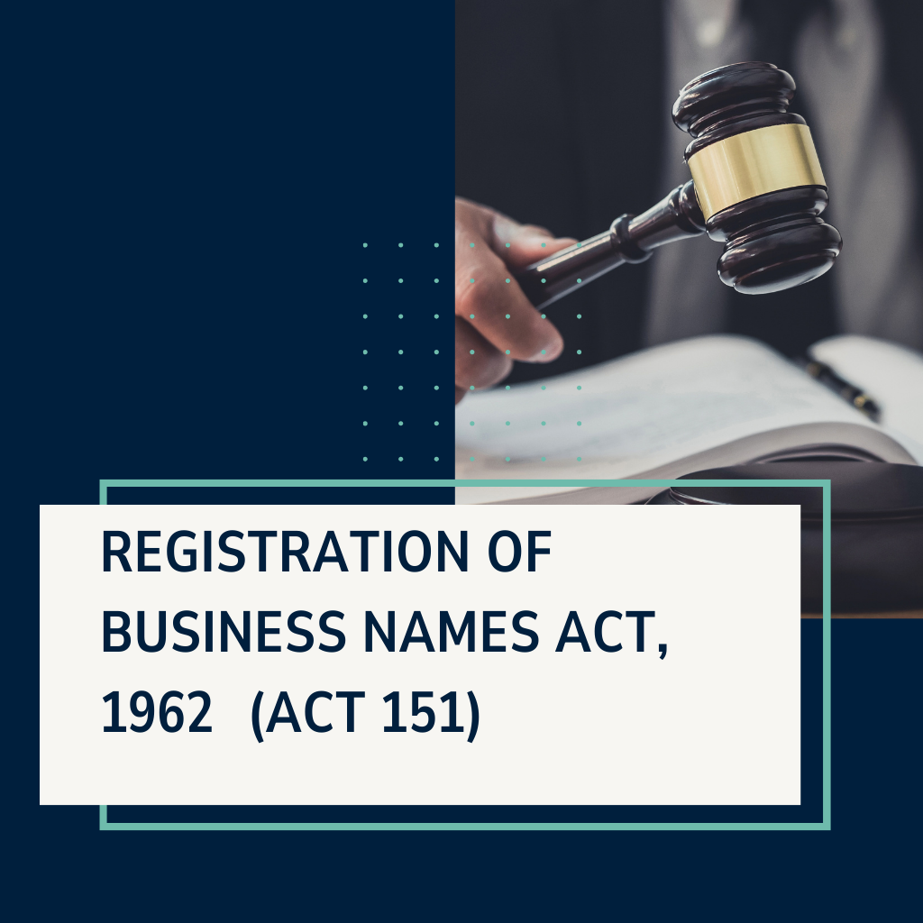 Registration of Business Names Act, 1962 (ACT 151)