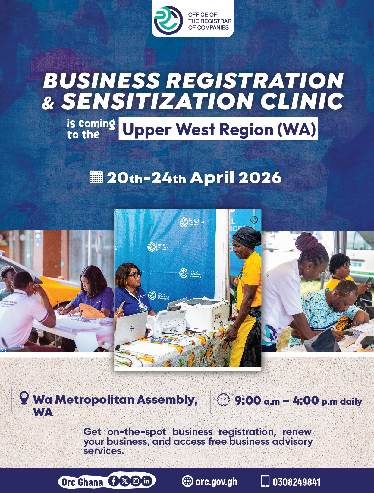 ORC Takes Its Business Registration And Sensitization Drive To Wa And Navrongo