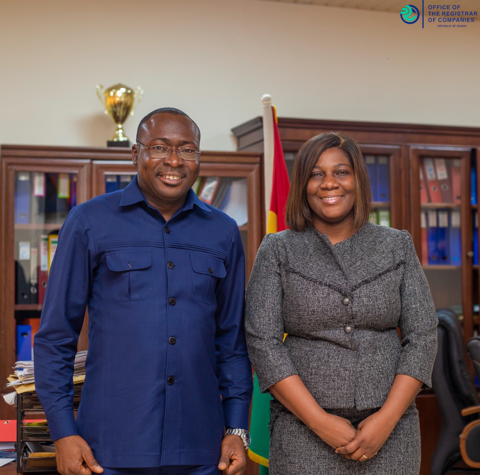 AGI Accra Region Chair Pays A Courtesy Call On Registrar Of Companies