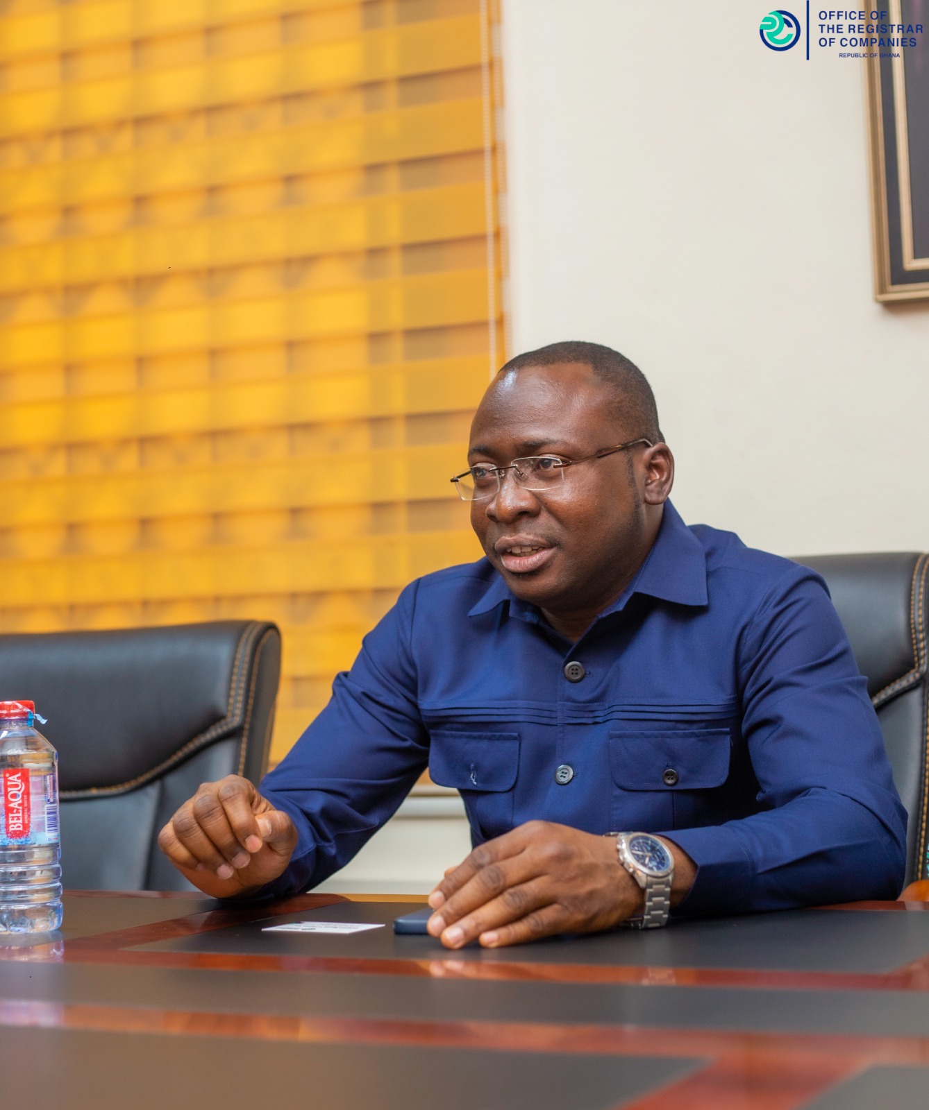AGI Accra Region Chair Pays A Courtesy Call On Registrar Of Companies