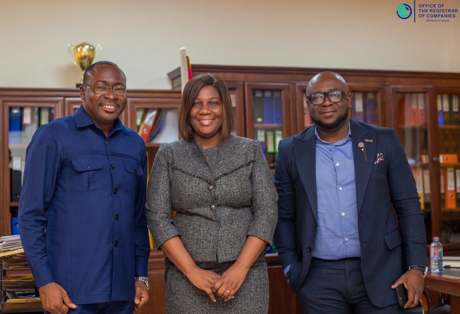 AGI Accra Region Chair Pays A Courtesy Call On Registrar Of Companies