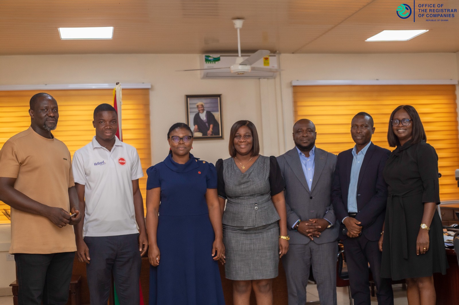 ABSA Bank Delegation Pays Courtesy Call On Registrar Of Companies