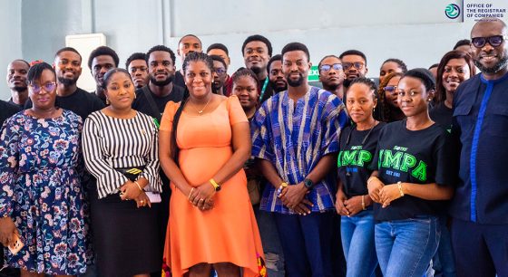 A Delegation From Gimpa’s School Of Technology And Social Sciences Visits Orc For Practical Industry Exposure