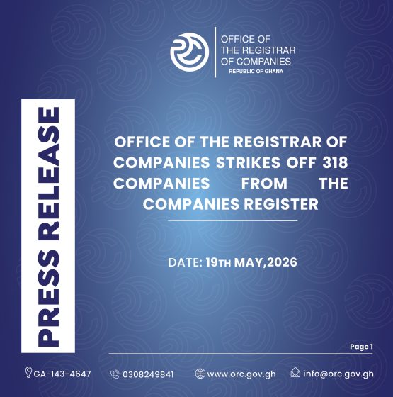 ORC Strike Off 318 Companies From Its Companies Register