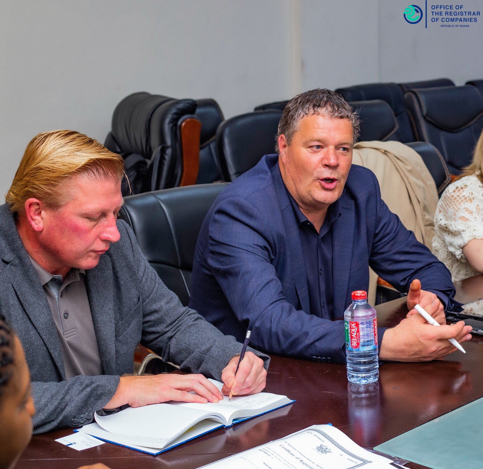 Netherlands Delegation Pays  A Courtesy Call On The Registrar Of Companies